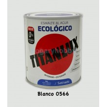Esmalte Ecológico MATE 0566 Blanco 750 ml. Interior-exterior - Titanlux