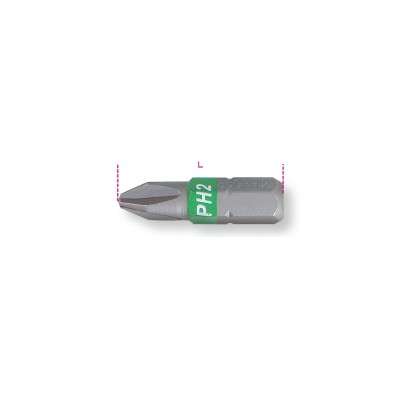 860PH - Puntas de atornillar de colores para tornillos con huella de cruz Phillips®