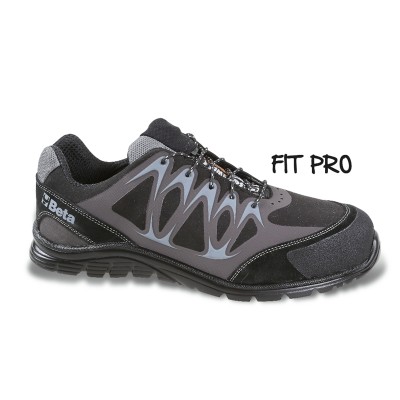 7341N - Zapatos en micro ante hidrorepelente con elementos en PU de Alta Frecuencia y refuerzo de protección de la puntera en a